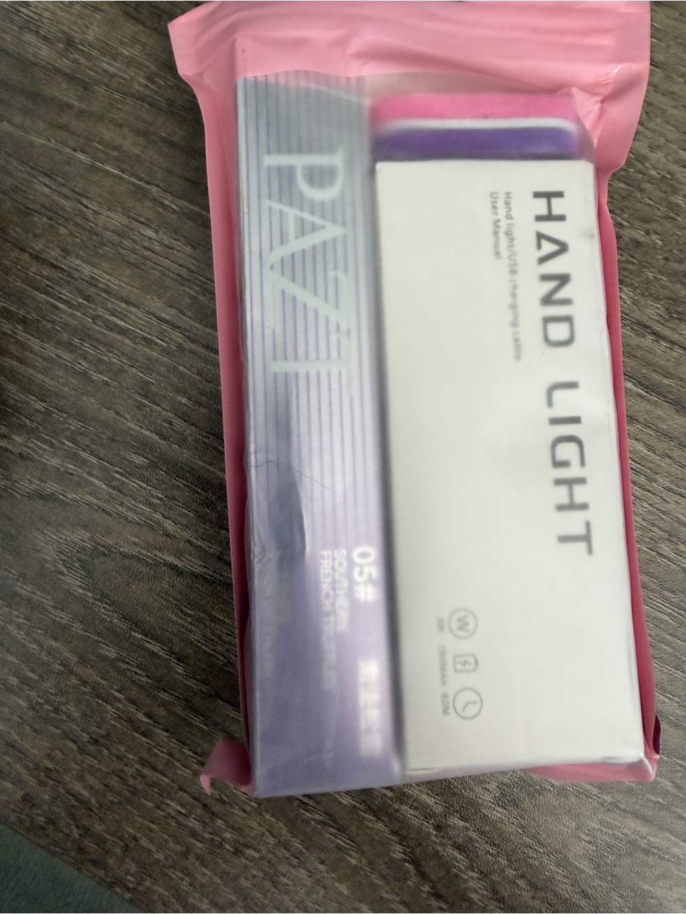 Hand Light Portable Nail Manicure Light+Pazt Cat Eye Pen southern French truffle